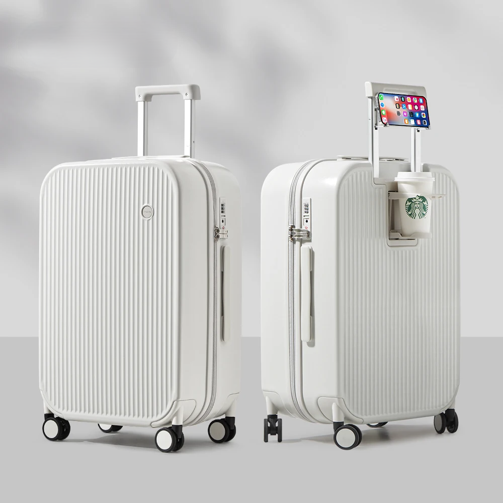 Hard-shell suitcase – Lyon-White-S (42 L)-The Livary