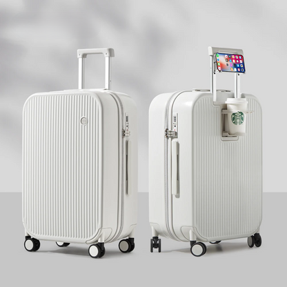 Hard-shell suitcase – Lyon-White-S (42 L)-The Livary