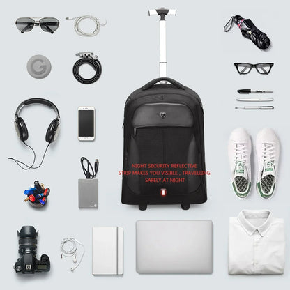 Rolling Laptop Backpack – Helsinki-S (30 L)-The Livary
