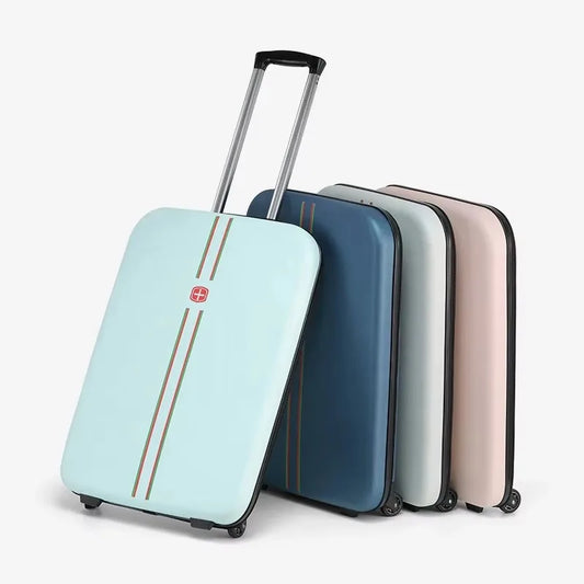 Foldable hard shell suitcase – Porto-Light green-S (42 L)-The Livary