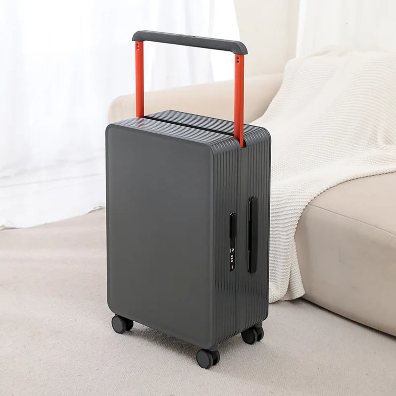 Robust PP hard shell suitcase – Dublin-Gray-S (42 L)-The Livary
