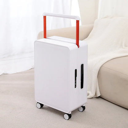 Robust PP hard shell suitcase – Dublin-White-S (42 L)-The Livary