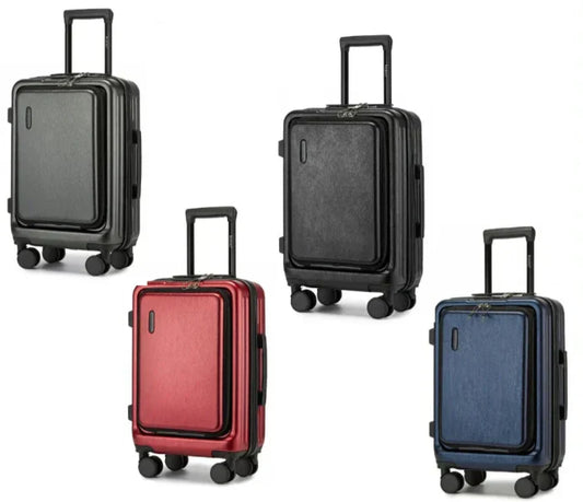 Hard-shell suitcase – Denver-Blue-S (40 L)-The Livary