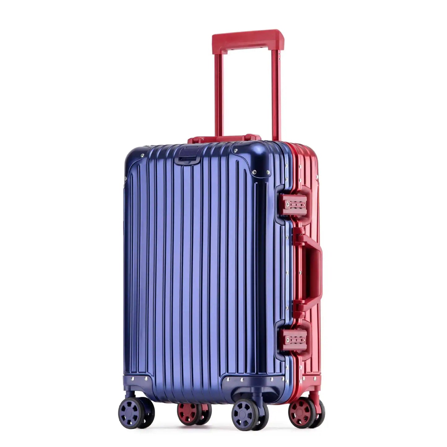 Aluminium-Magnesium hard shell case – Tirana-Blue Red-S (52 L)-The Livary