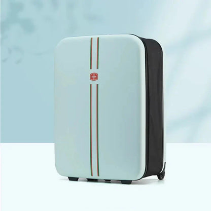 Foldable hard shell suitcase – Porto-Light green-S (42 L)-The Livary