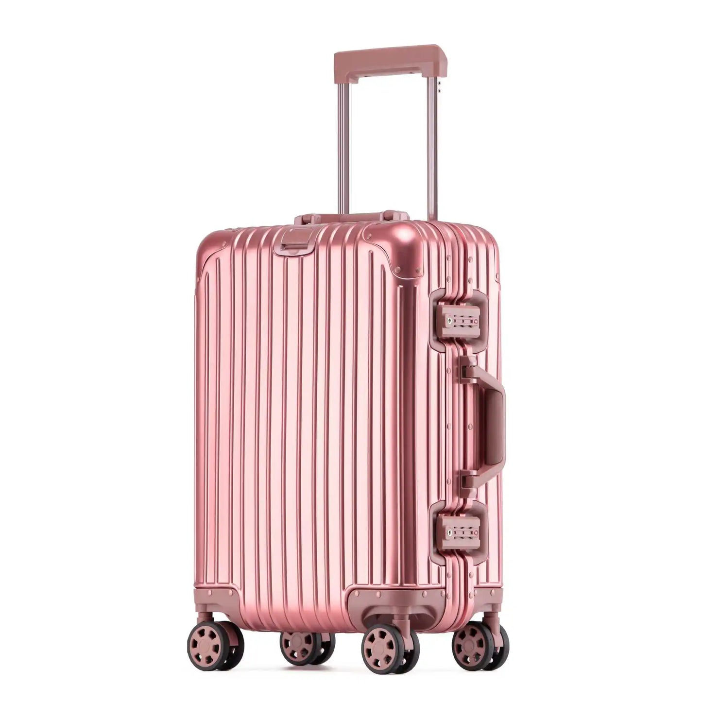 Aluminium-Magnesium hard shell case – Tirana-Pink-S (52 L)-The Livary