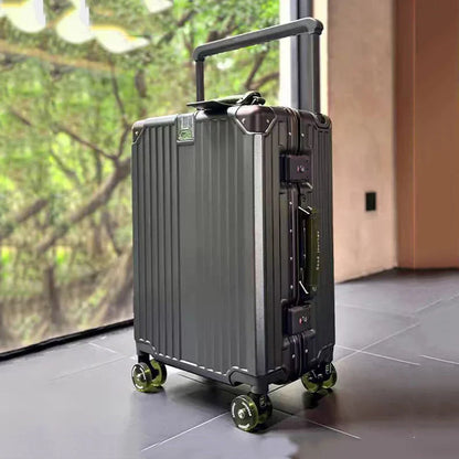 Hard-shell suitcase – Valencia Voyager-Gray Green-M (65 L)-The Livary