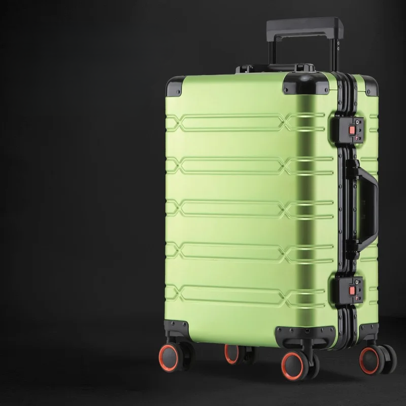 Aluminium-Magnesium briefcase – Luxembourg-Light green-S (44 L)-The Livary