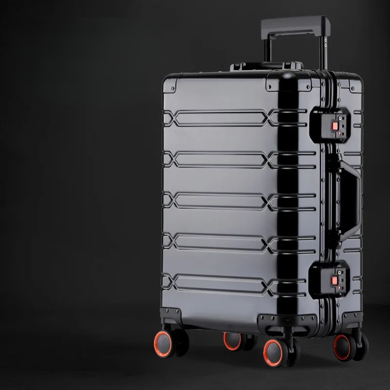 Aluminium-Magnesium briefcase – Luxembourg-Black-S (44 L)-The Livary