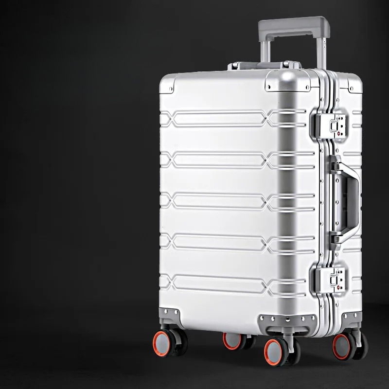 Aluminium-Magnesium briefcase – Luxembourg-Silver-S (44 L)-The Livary
