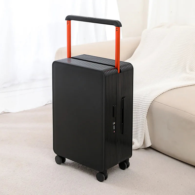Robust PP hard shell suitcase – Dublin-Black-S (42 L)-The Livary