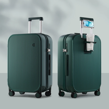 Hard-shell suitcase – Lyon-Dark green-S (42 L)-The Livary