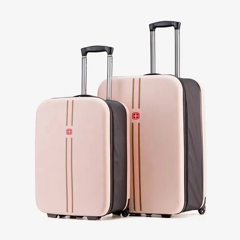 Foldable hard shell suitcase – Porto-Light green-S (42 L)-The Livary
