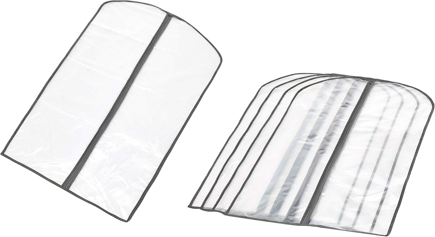 PEVA Garment Storage Bag Set – 5-Pack Dust Covers with Zipper (Buy 1, Take 1 FREE)