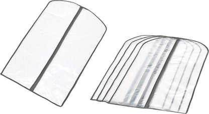 PEVA Garment Storage Bag Set – 5-Pack Dust Covers with Zipper (Buy 1, Take 1 FREE)