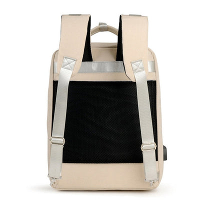Secure Anti-Theft Backpack with Hidden Zippers and USB Charging