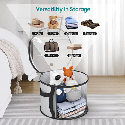Large Clear Hat Storage Case – Wide-Brim Hat Organiser with Handles (Buy 1, Take 1 FREE)