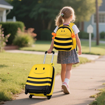 Children’s 2-Piece Ride-On Suitcase and Travel Backpack with Spinner Wheels