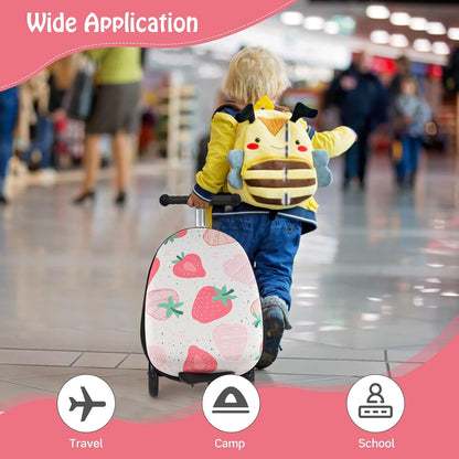 AA OUT OF STOCK Children’s 2-in-1 Ride-On Scooter Suitcase with LED Wheels
