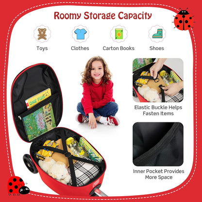 AA OUT OF STOCK Children’s 2-in-1 Ride-On Scooter Suitcase with LED Wheels