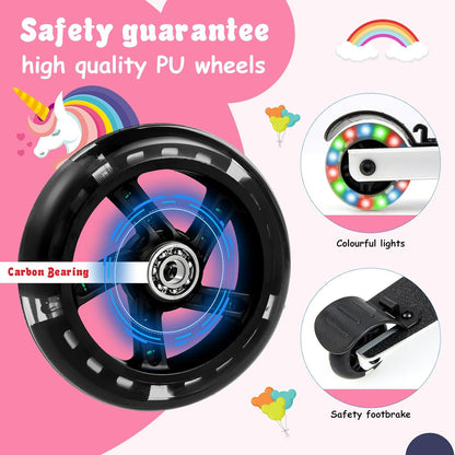 AA OUT OF STOCK Children’s 2-in-1 Ride-On Scooter Suitcase with LED Wheels