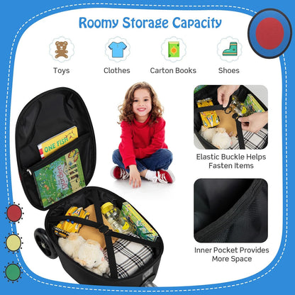 AA OUT OF STOCK Children’s 2-in-1 Ride-On Scooter Suitcase with LED Wheels