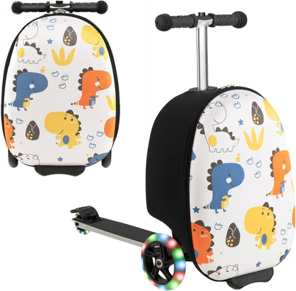 AA OUT OF STOCK Children’s 2-in-1 Ride-On Scooter Suitcase with LED Wheels