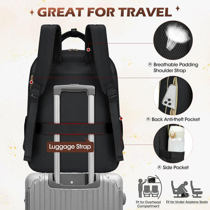 Water-Resistant Travel Laptop Backpack with Organised Compartments – 15.6" Fit