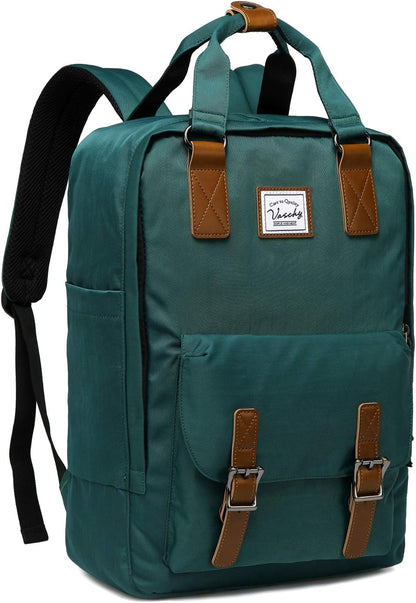 AA OUT OF STOCK 15.6” Water-Resistant Vintage Laptop Backpack with Organiser Pockets – UrbanEase