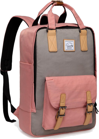 AA OUT OF STOCK 15.6” Water-Resistant Vintage Laptop Backpack with Organiser Pockets – UrbanEase
