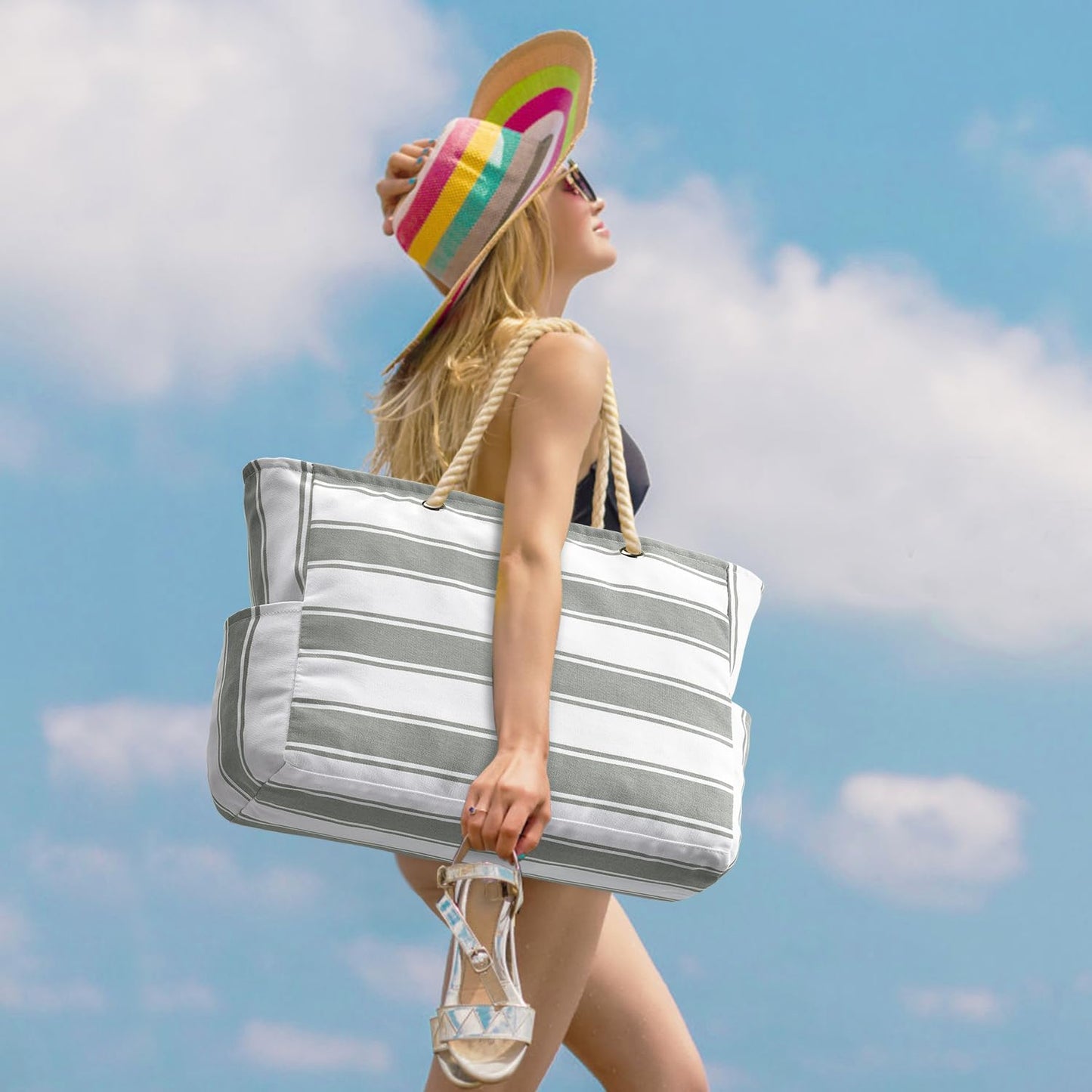 Waterproof & Sandproof Oversized Beach Tote – SandAway