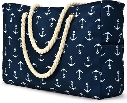 Waterproof Large Tote with Zipped Storage for Work & Play