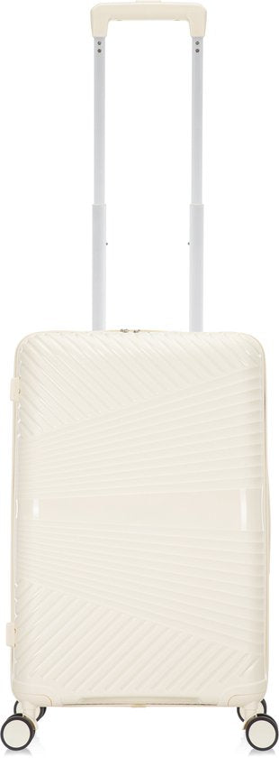 Hard-shell cabin suitcase – Verona-White-The Livary
