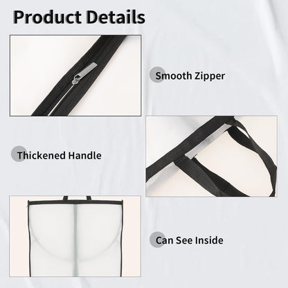 Long Garment Storage Cover – 70.87in Dress Bag with Zipper & Window (Buy 1, Get 1 FREE)