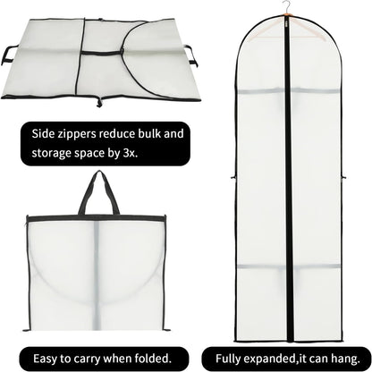Long Garment Storage Cover – 70.87in Dress Bag with Zipper & Window (Buy 1, Get 1 FREE)