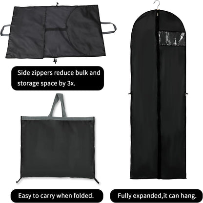 Long Garment Storage Cover – 70.87in Dress Bag with Zipper & Window (Buy 1, Get 1 FREE)