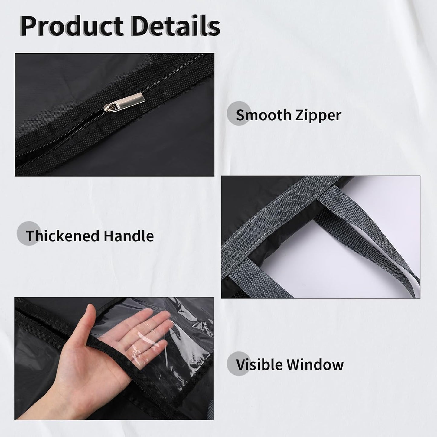 Long Garment Storage Cover – 70.87in Dress Bag with Zipper & Window (Buy 1, Get 1 FREE)