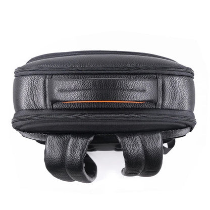 Premium Leather Backpack with Fingerprint Lock – Men’s Anti-Theft Backpack