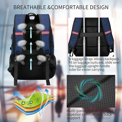 AA NOT AVAIALBLE Water-Resistant Laptop Backpack with USB Port & Anti-Theft Design – TechPro (1+1 FREE Limited Promo)
