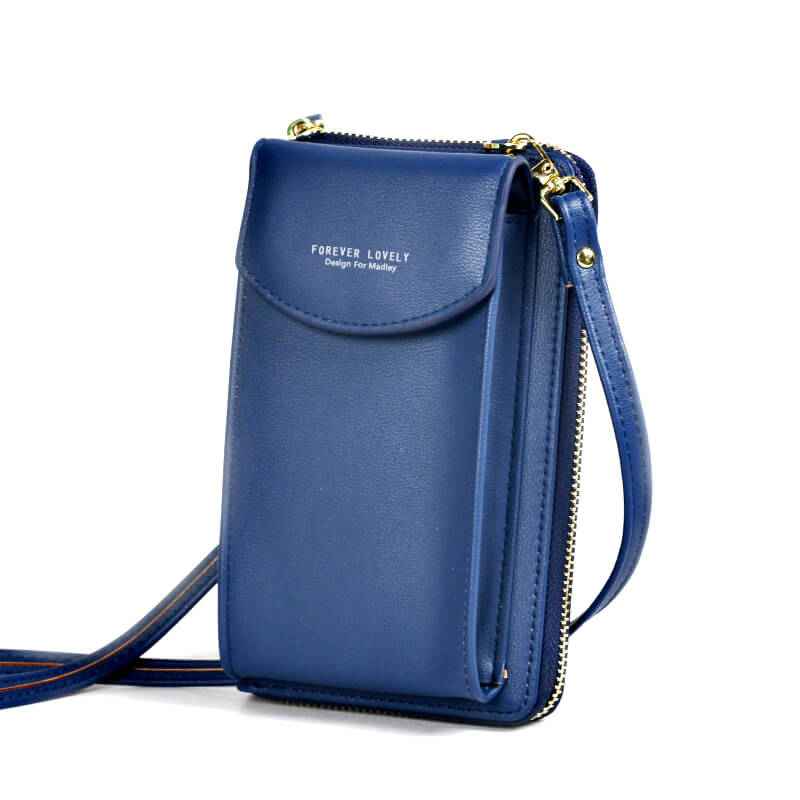 Compact PU Leather Crossbody Shoulder Bag with Adjustable Strap