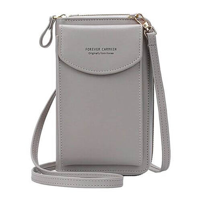 Compact PU Leather Crossbody Shoulder Bag with Adjustable Strap