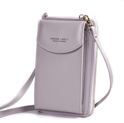 Compact PU Leather Crossbody Shoulder Bag with Adjustable Strap