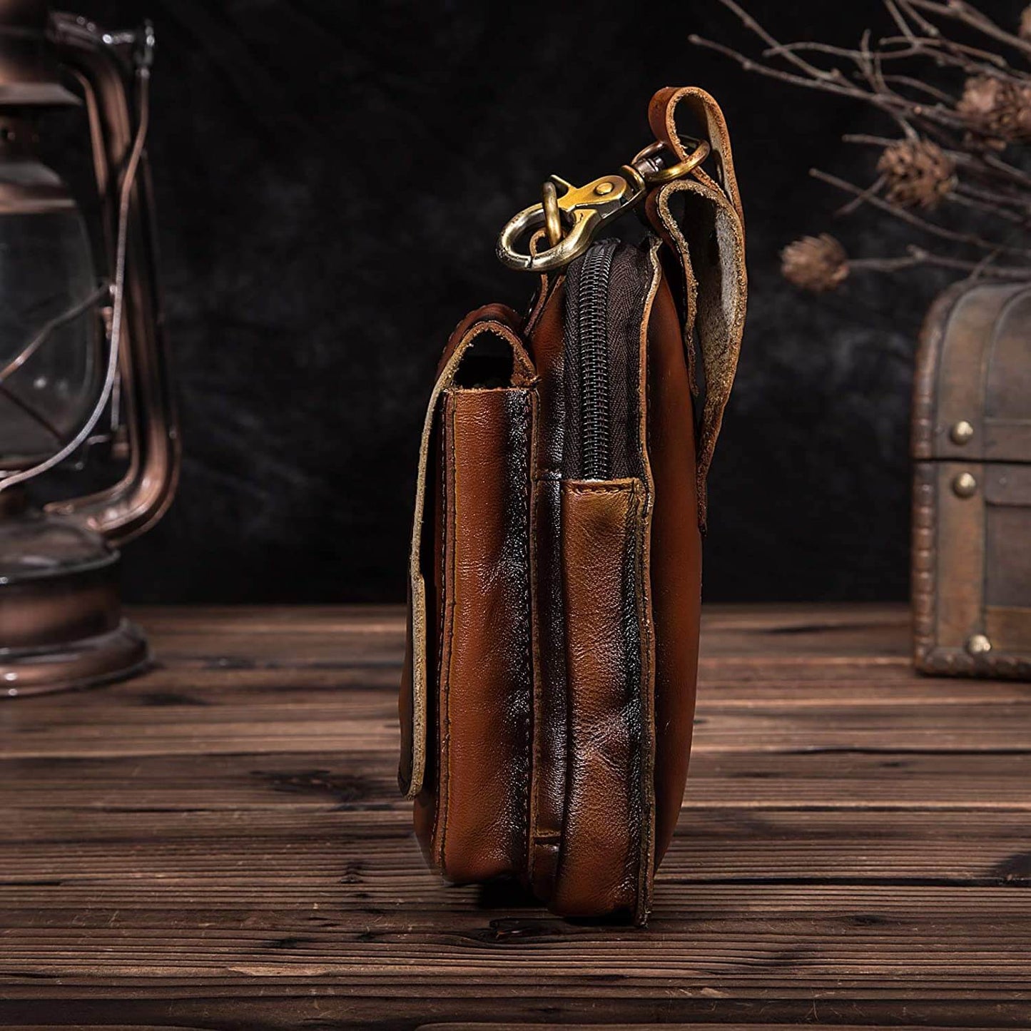 Genuine Leather Men’s Waist Pack