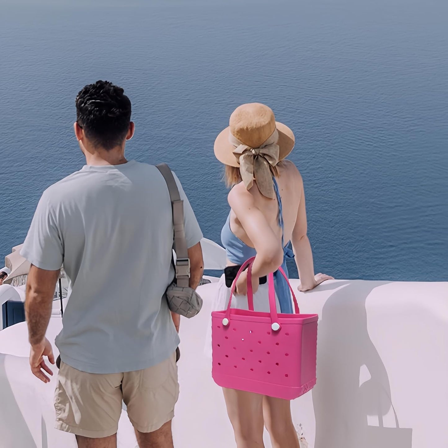 Washable EVA Beach Tote Bag with Vent Holes
