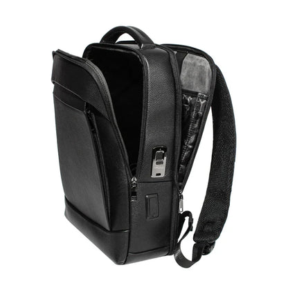 Men’s Business Laptop Backpack with Fingerprint Lock – Large Capacity Anti-Theft