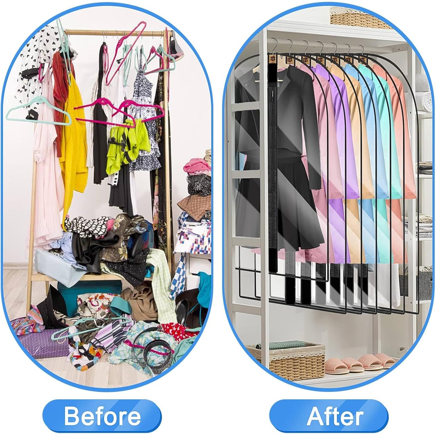 Extra-Long Dress & Gown Garment Bag – 71" Protective Covers with Handles (Buy 1, Get 1 FREE)