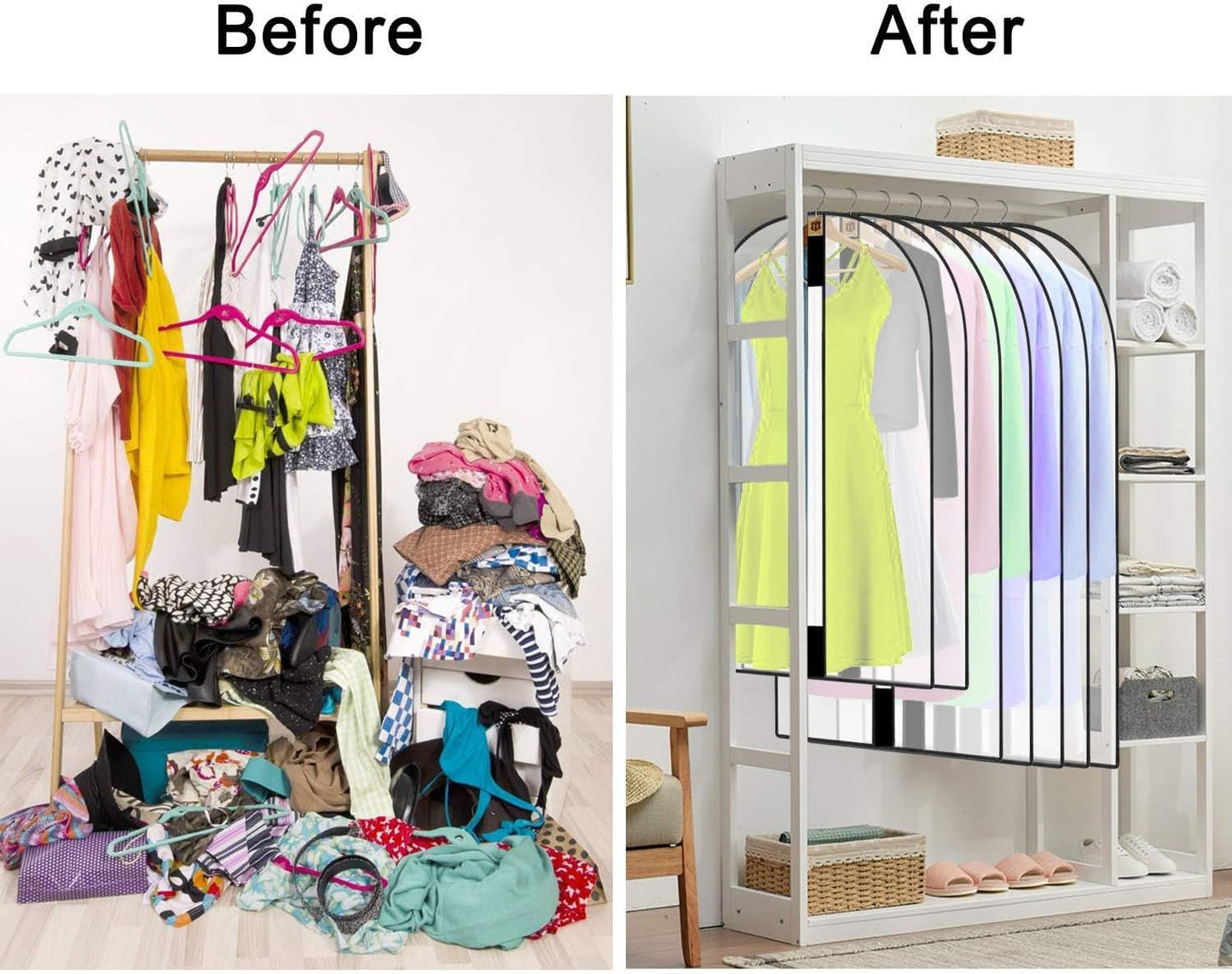 Extra-Long Dress & Gown Garment Bag – 71" Protective Covers with Handles (Buy 1, Get 1 FREE)