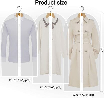 Extra-Long Dress & Gown Garment Bag – 71" Protective Covers with Handles (Buy 1, Get 1 FREE)