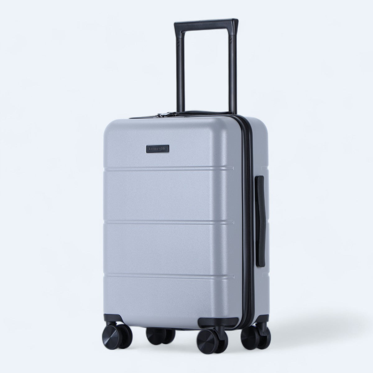 3-piece hard shell luggage set – Atlas Explorer-Black-S (38 L)-The Livary