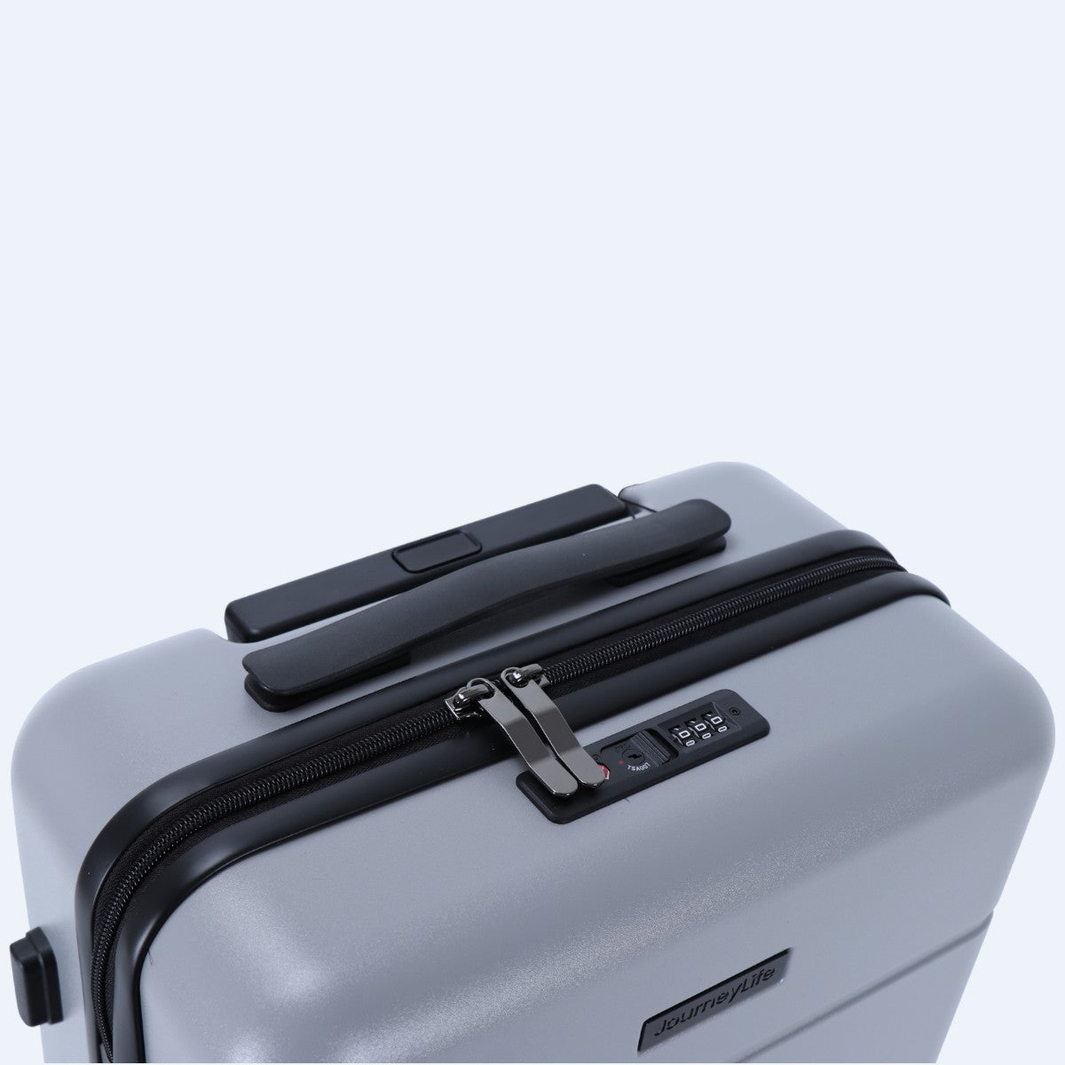 3-piece hard shell luggage set – Atlas Explorer-Black-S (38 L)-The Livary